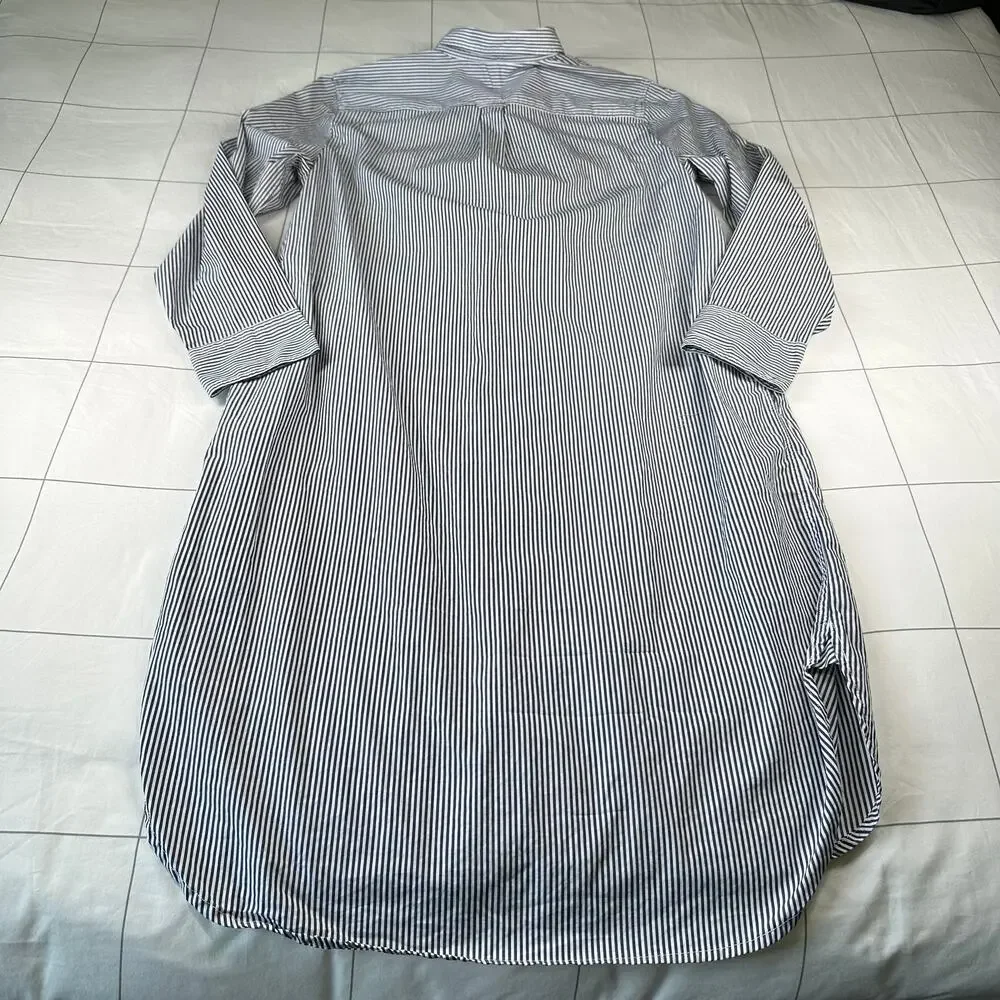 J. Crew Dress Women 2 Classic Fit Crisp Cotton Long Sleeve Button Front Collared